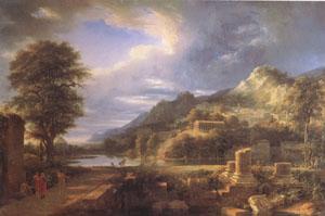 Pierre de Valenciennes The Ancient Town of Agrigentum A Composite Landscape (mk05) Sweden oil painting art
